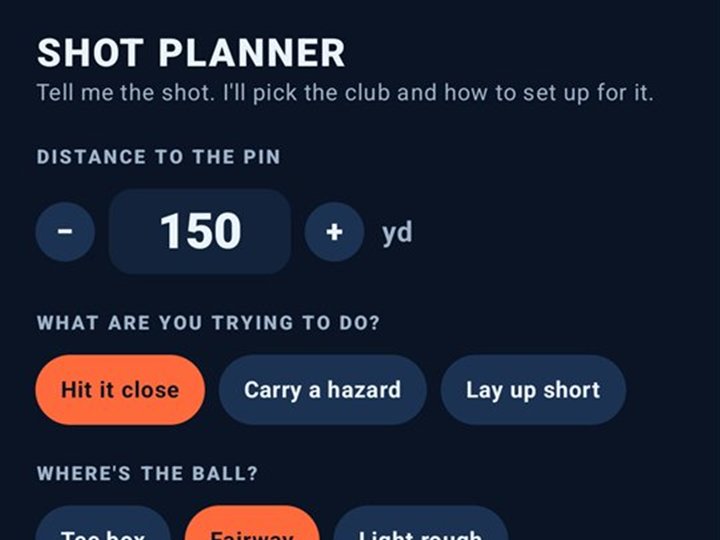 Shot Planner inputs